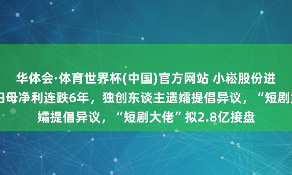 华体会·体育世界杯(中国)官方网站 小崧股份进入“风雨飞舞”：归母净利连跌6年，独创东谈主遗孀提倡异议，“短剧大佬”拟2.8亿接盘