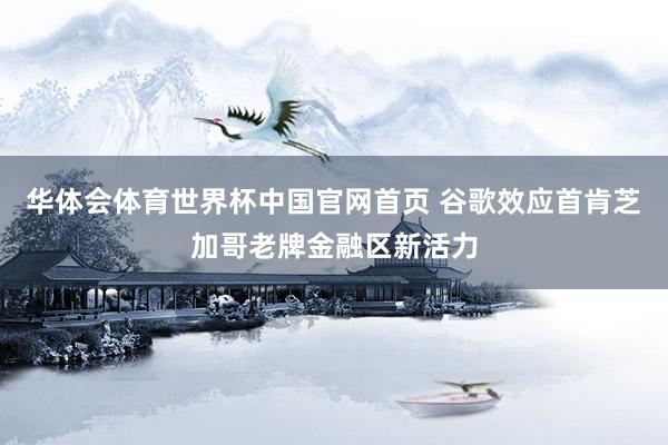 华体会体育世界杯中国官网首页 谷歌效应首肯芝加哥老牌金融区新活力