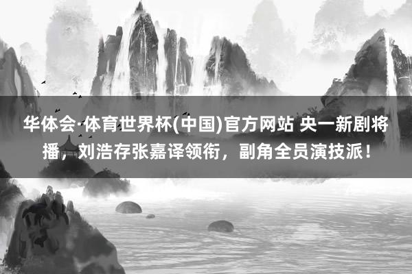 华体会·体育世界杯(中国)官方网站 央一新剧将播，刘浩存张嘉译领衔，副角全员演技派！