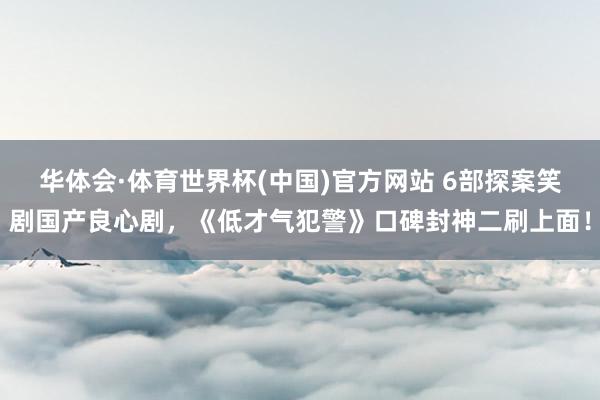 华体会·体育世界杯(中国)官方网站 6部探案笑剧国产良心剧，《低才气犯警》口碑封神二刷上面！
